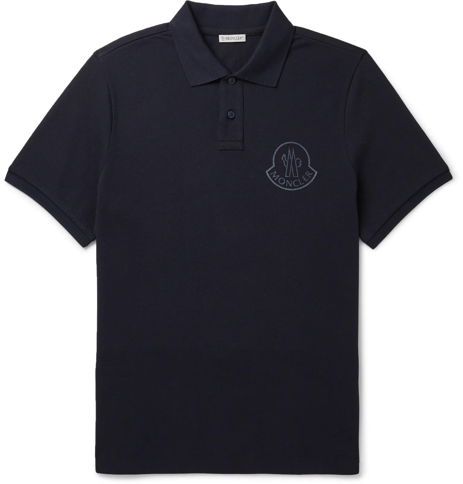 Logo-Print Cotton-Piqué Polo Shirt - 1