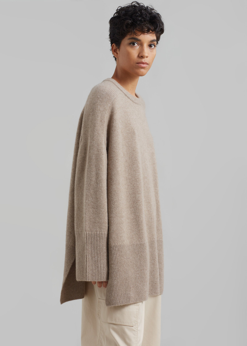 Kairon Cashmere Crewneck Sweater - Beige 8