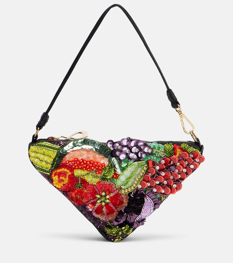Mercado Small embellished shoulder bag 1