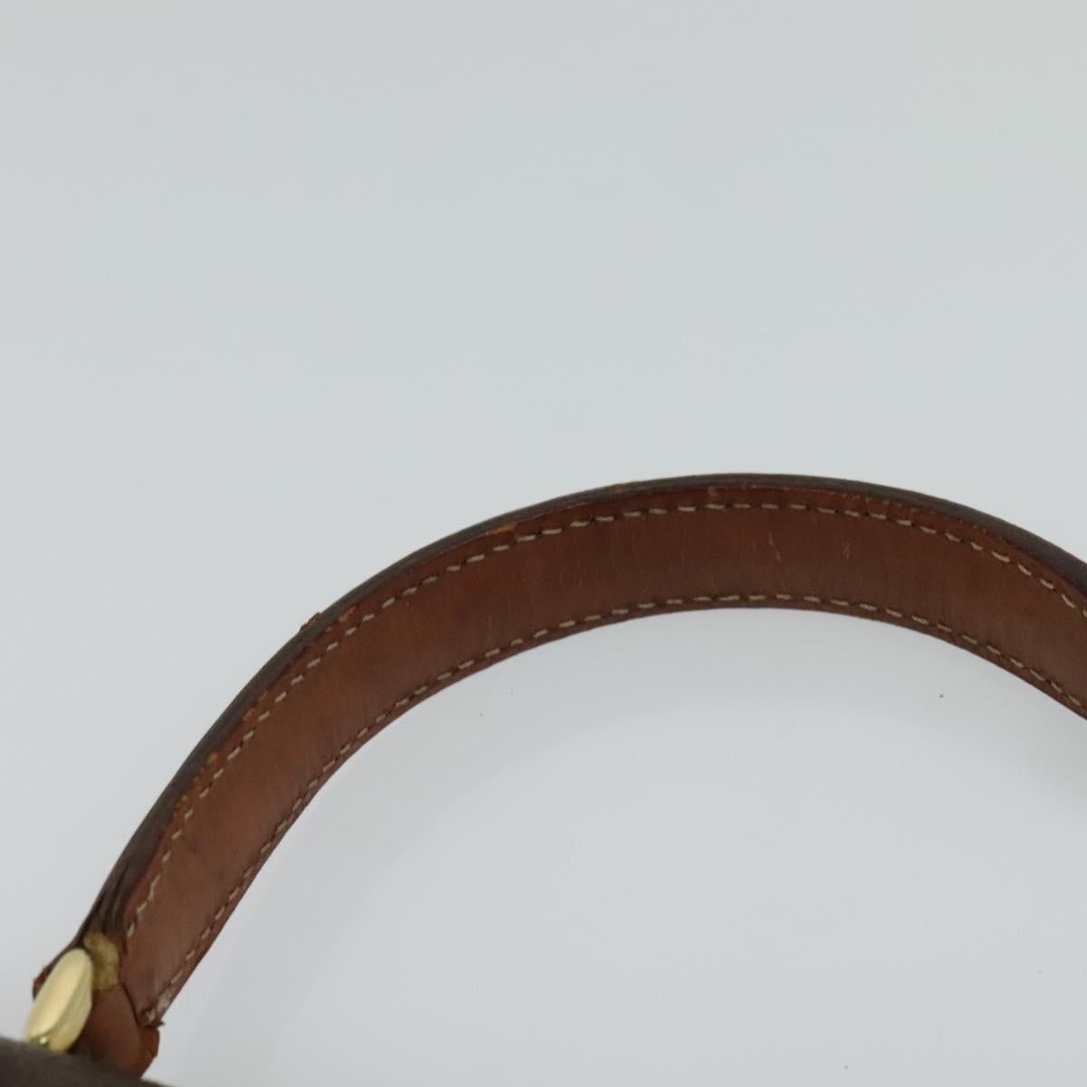 CELINE Macadam Canvas Business Bag Pvc Leather Brown Gold - 14