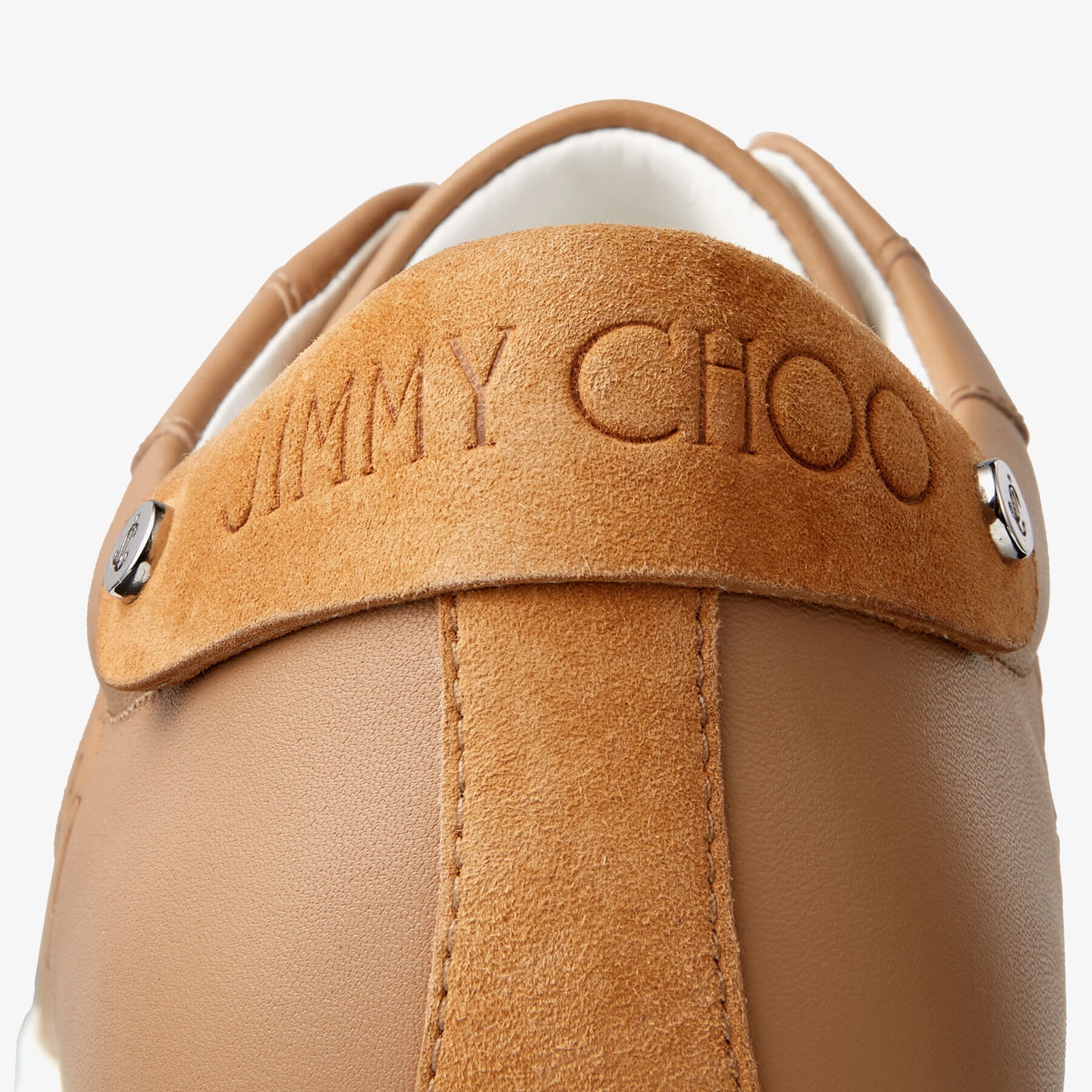Rome/M
Caramel JC Monogram Pattern and Leather Low-Top Trainers - 3