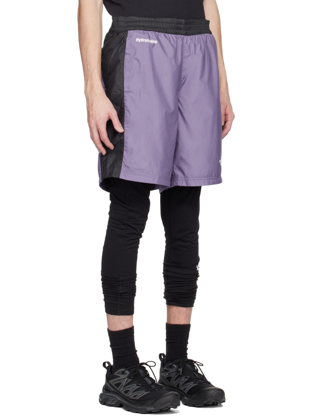 Purple & Black Hydrenaline Shorts - 2