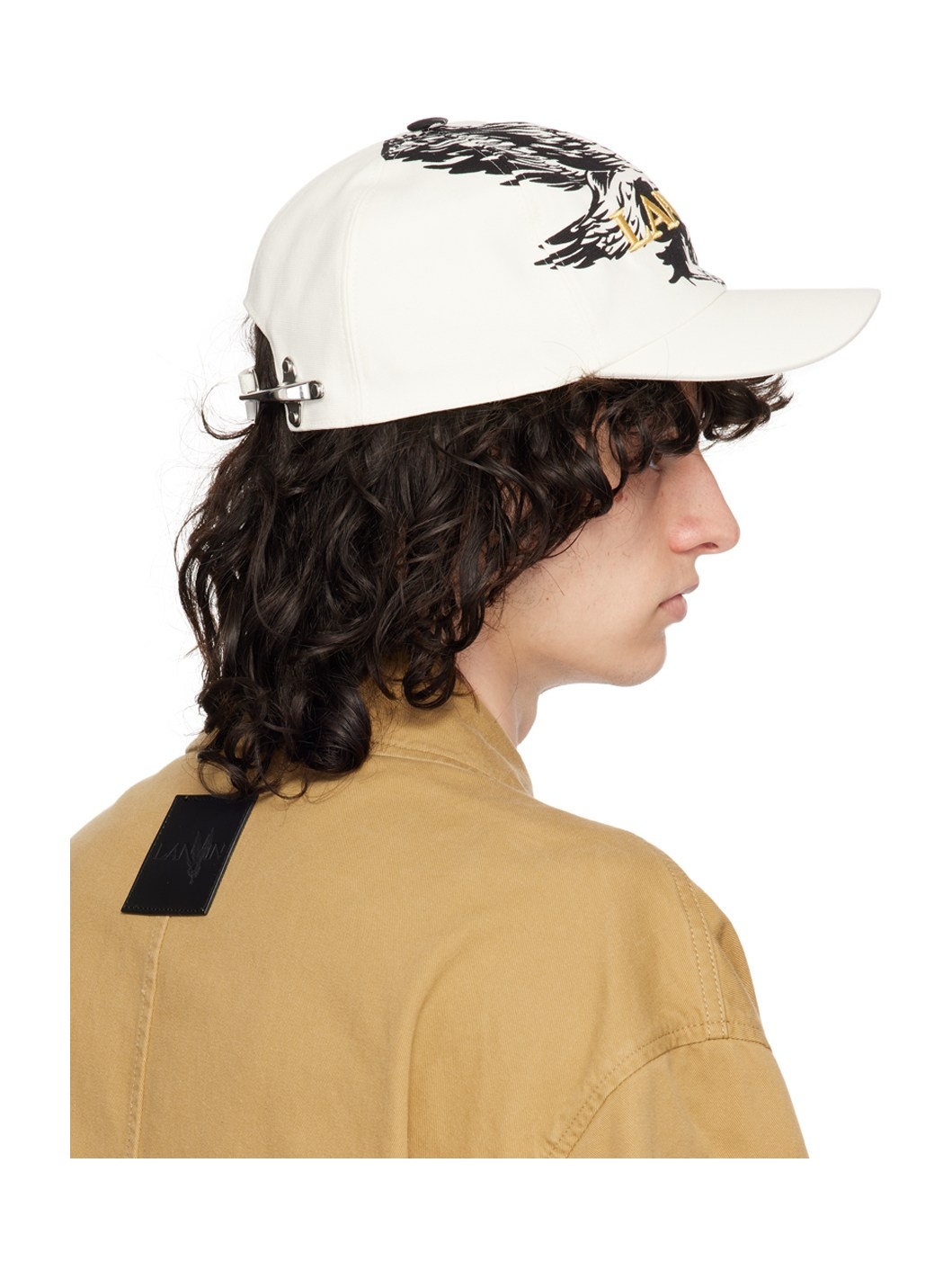 Lanvin Off-White Future Edition Eagle Cotton Cap ssense REVERSIBLE