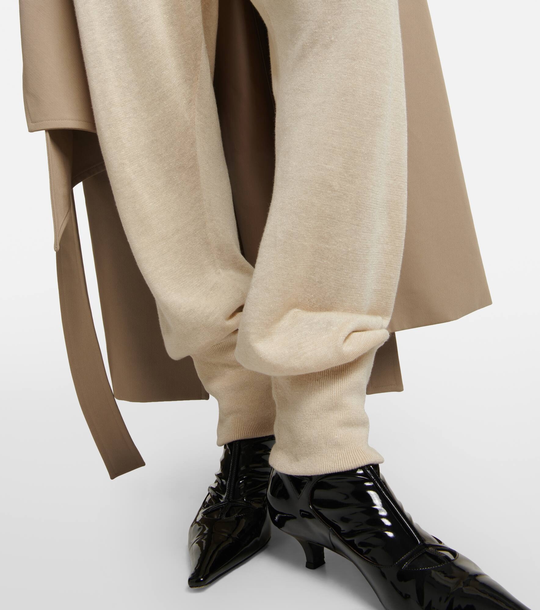 Dalbero linen and silk tapered pants - 5