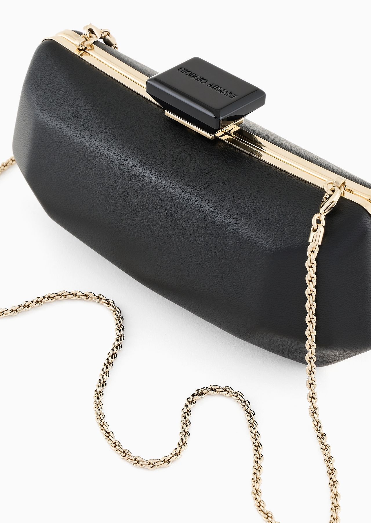 Nappa-leather clutch bag - 5