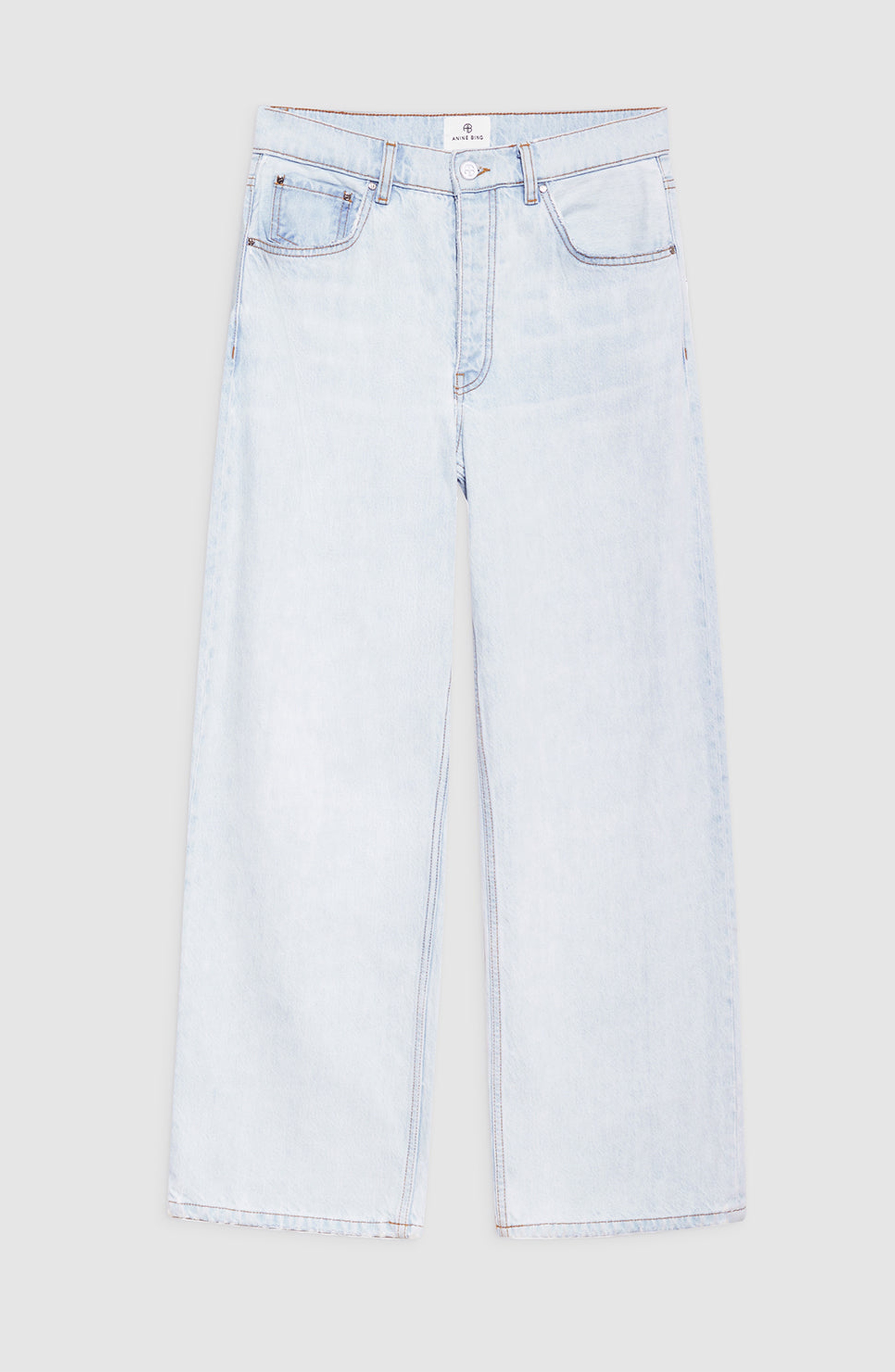 ANINE BING Manon Jean in Ultra Bleached Blue at Nordstrom - 5