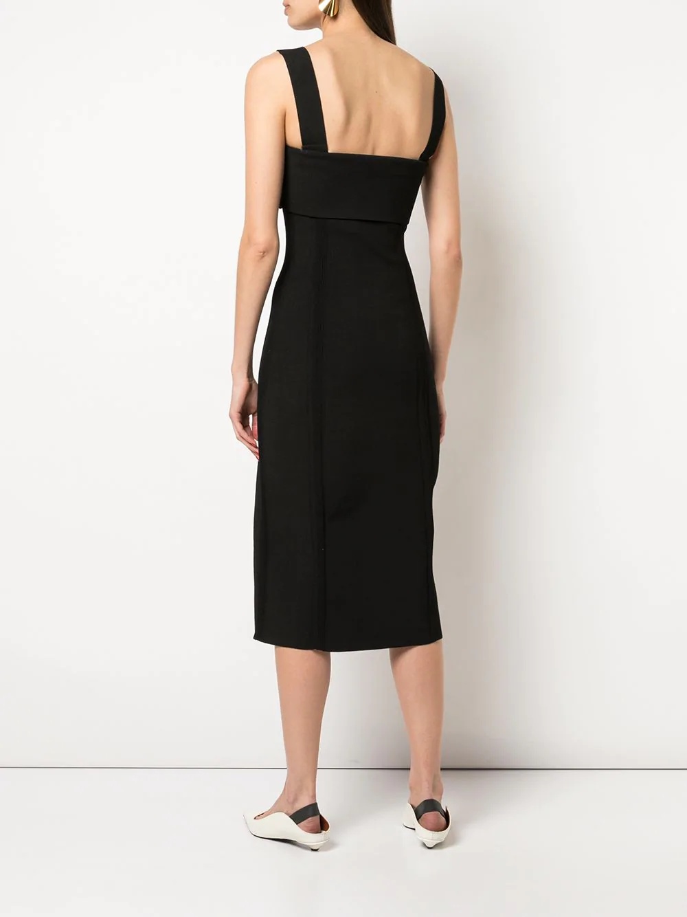 sleeveless knit midi dress - 3