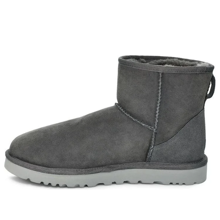 UGG Classic Mini Fleece Lined Snow Boots Dark Grey 1002072-DGRY - 1