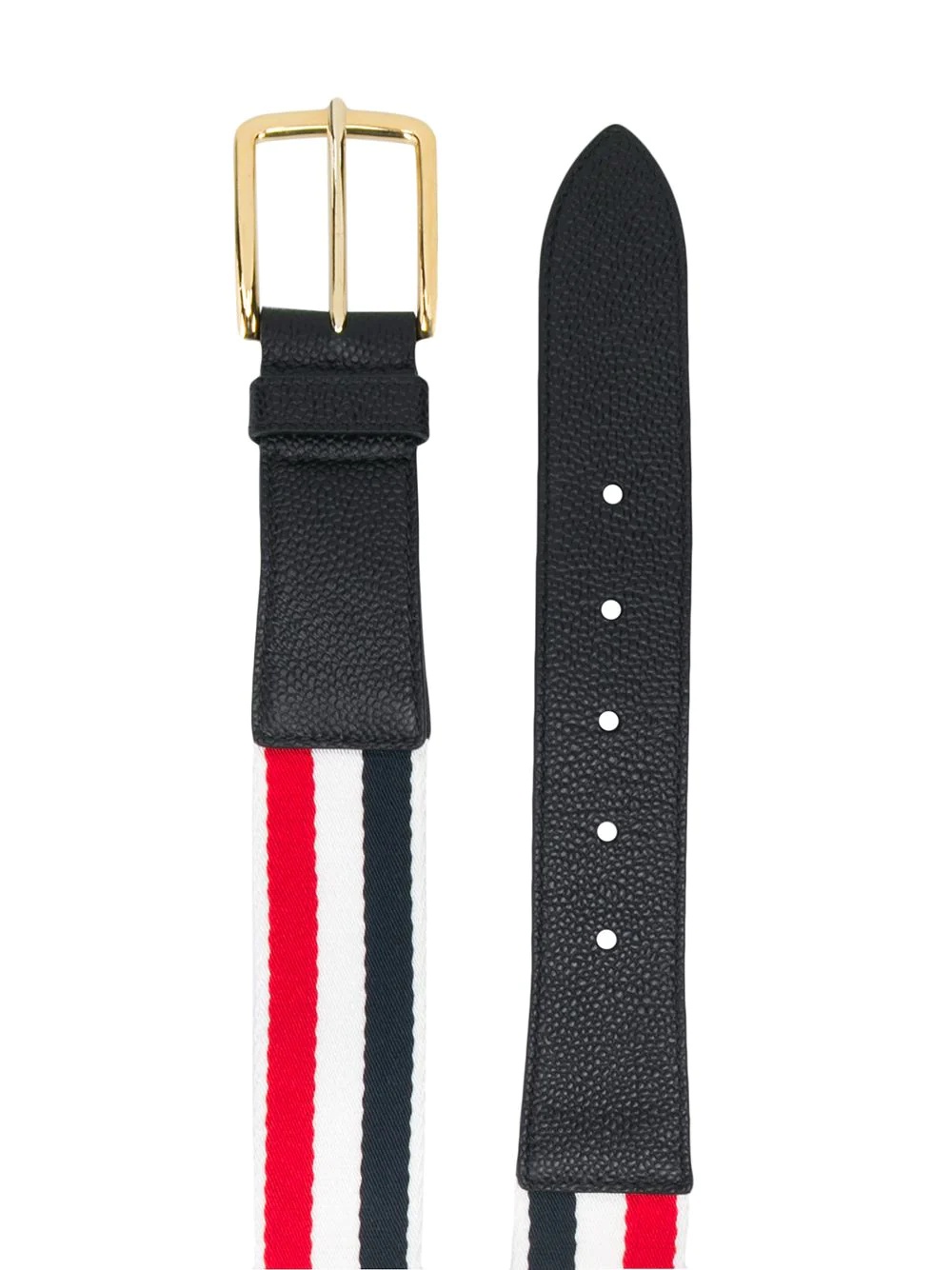 pebbled leather belt - 2