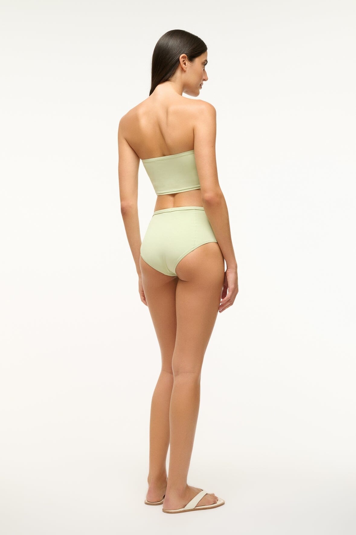 STAUD BELTED WAILEA BIKINI BOTTOM PALE JADE - 4