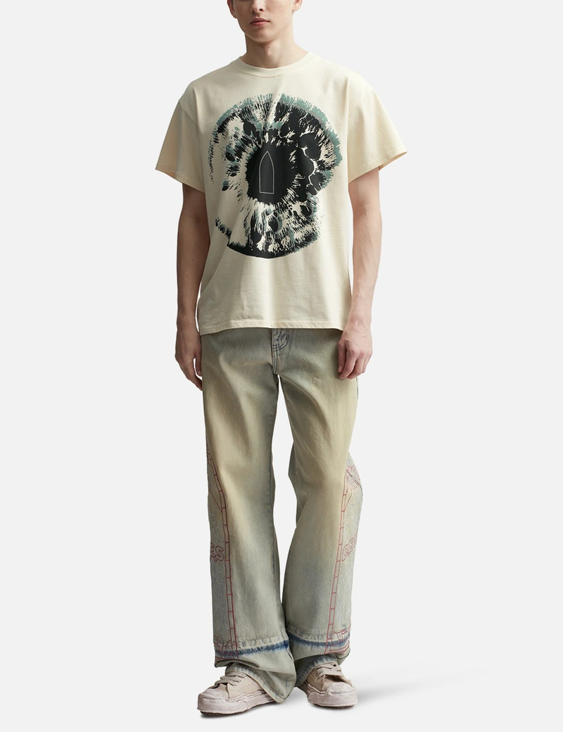 EXTENDED HEM EMBROIDERED DENIM PANT 5