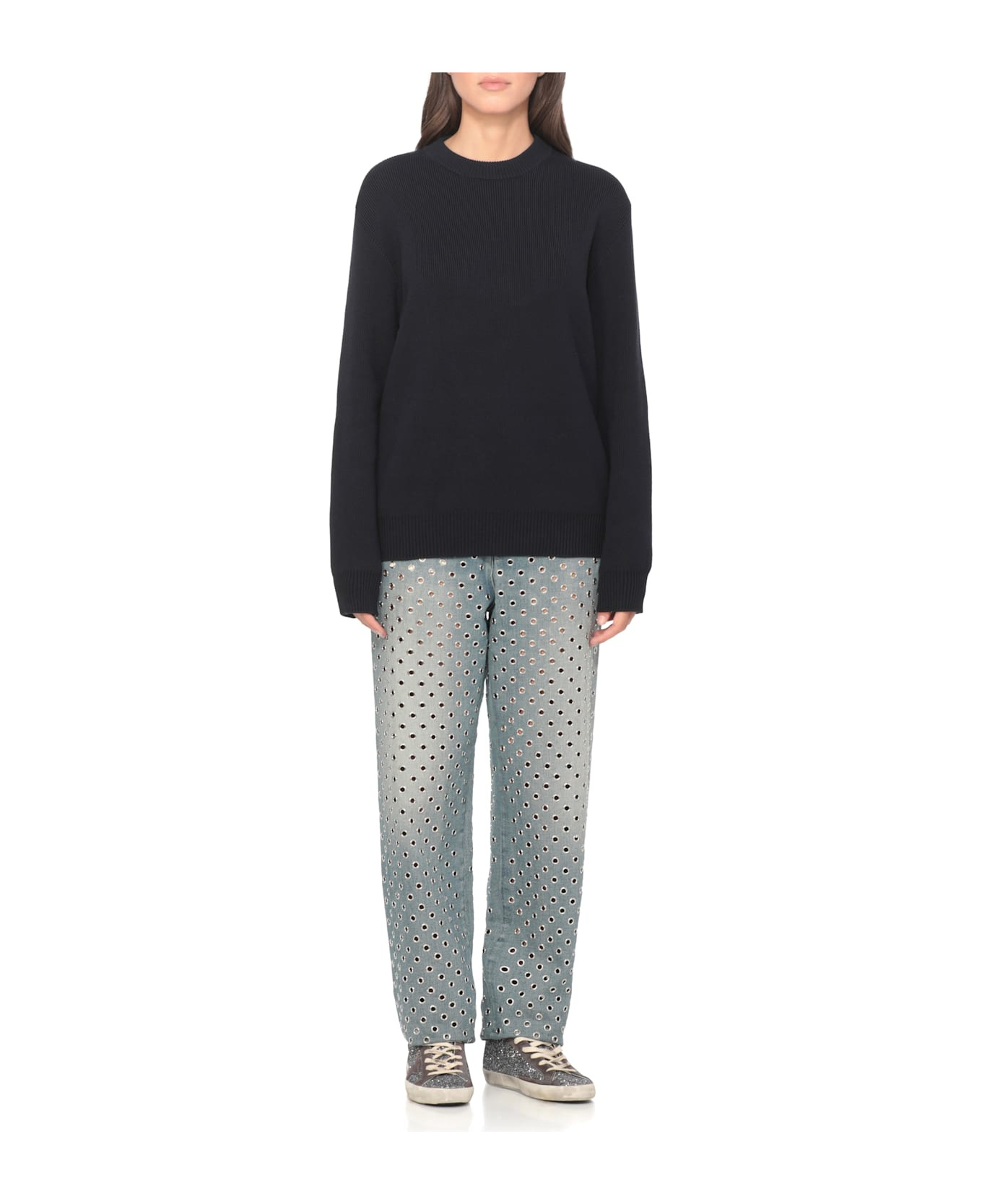 Dany Basic Lettering Sweater - 3