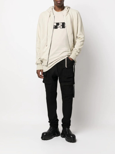 Rick Owens DRKSHDW zipped drawstring-hooded jacket outlook