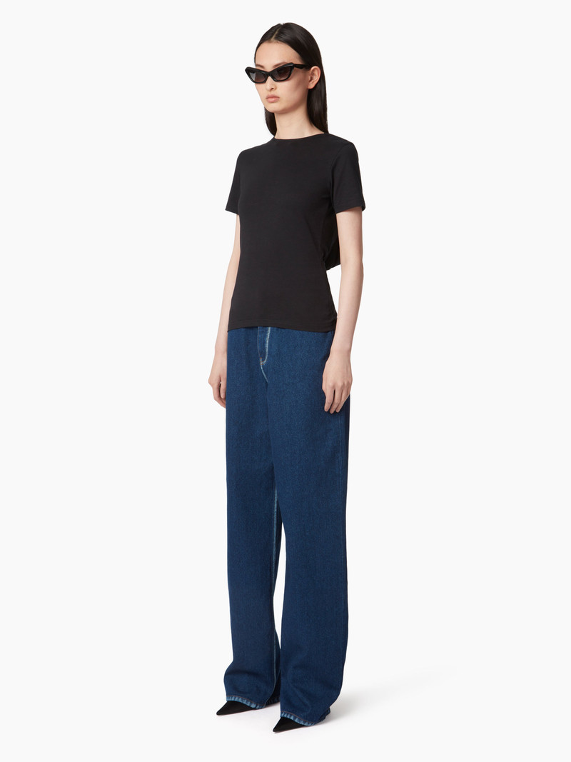 NINA RICCI T-SHIRT WITH PLUNGING DRAPED BACK outlook
