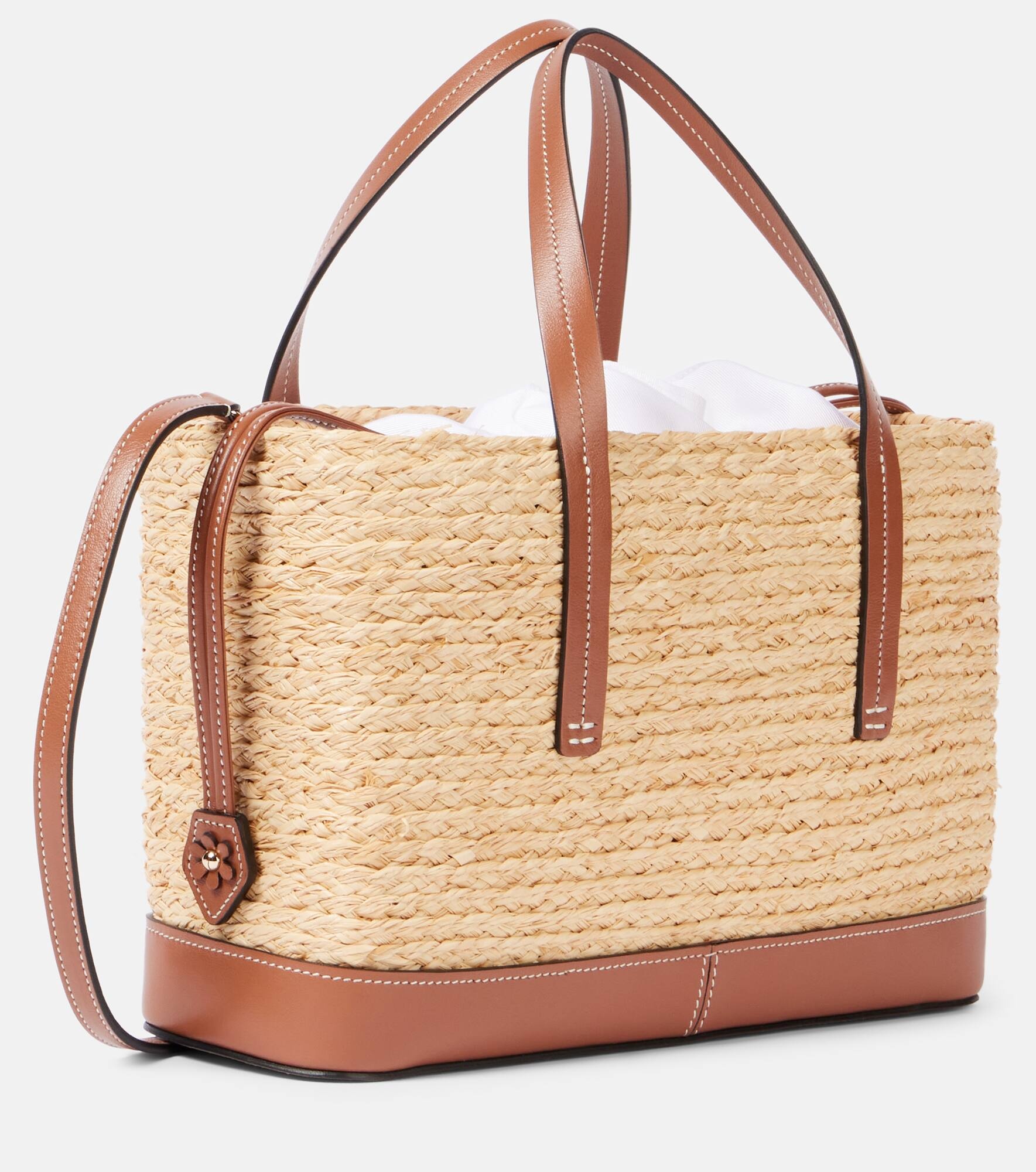 Viv' Skate Small raffia tote bag - 4