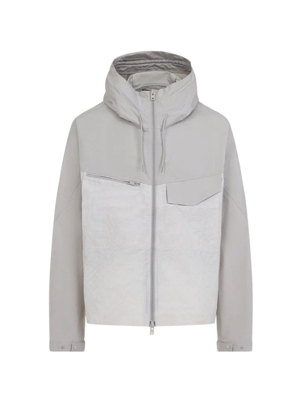 panelled hooded jacket - 1