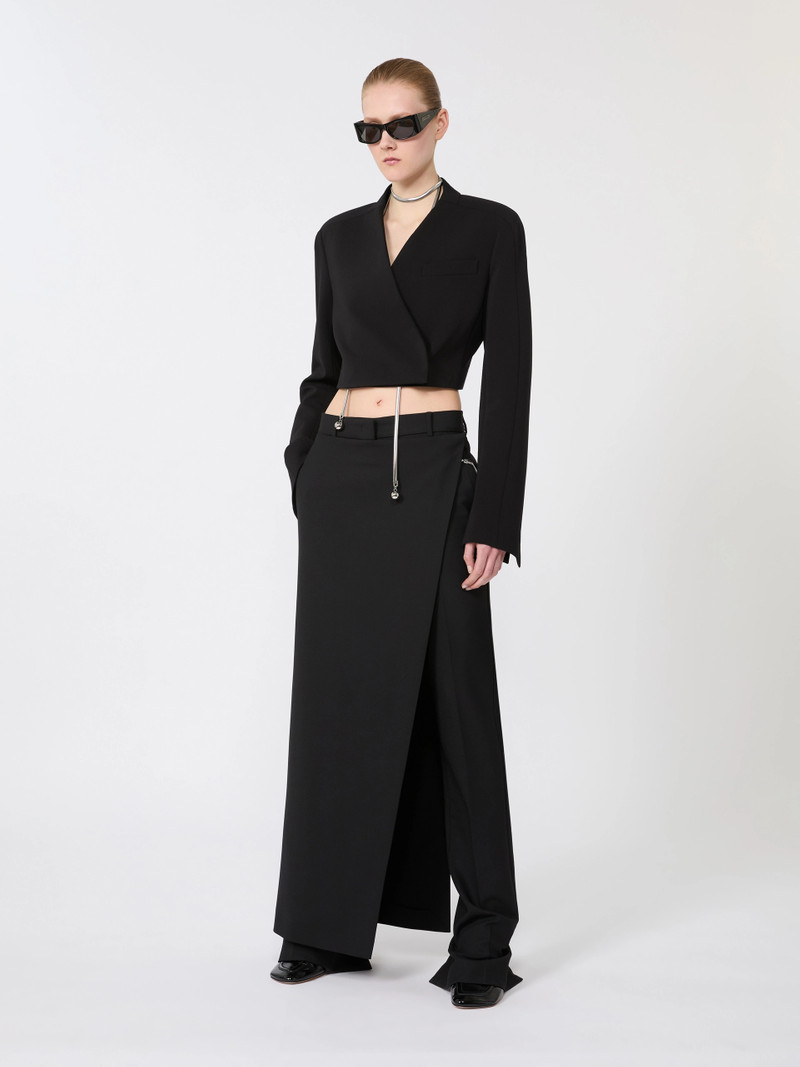 Sportmax Short jersey jacket - BLACK outlook