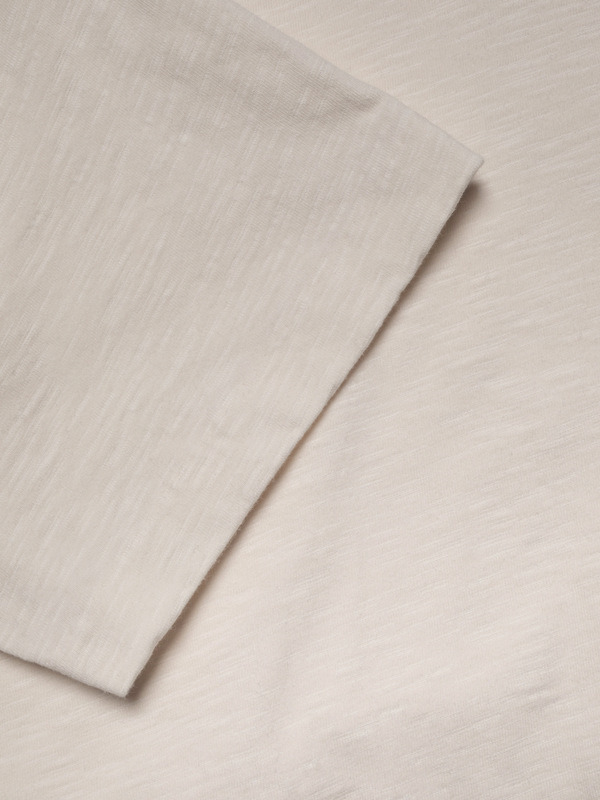 Roy Heavy Slub T-Shirt Ecru - 3