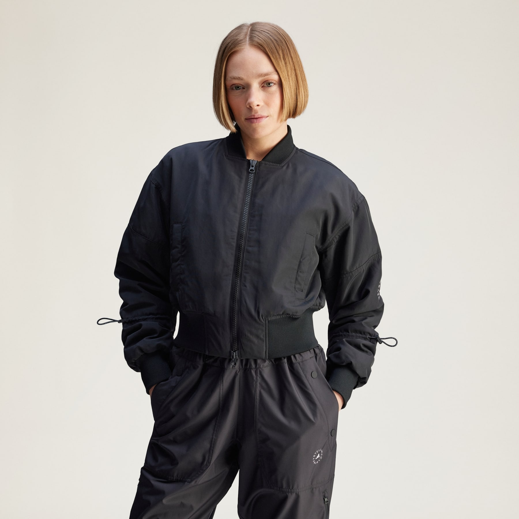 adidas by Stella McCartney TrueNature Woven Bomber Cropped Jacket - 2