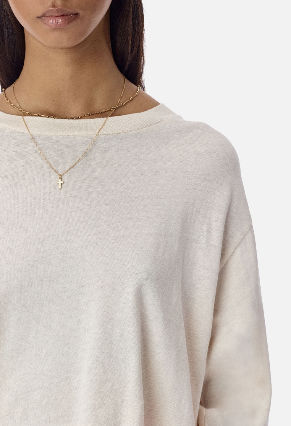 JERSEY LS CROPPED TEE - 5