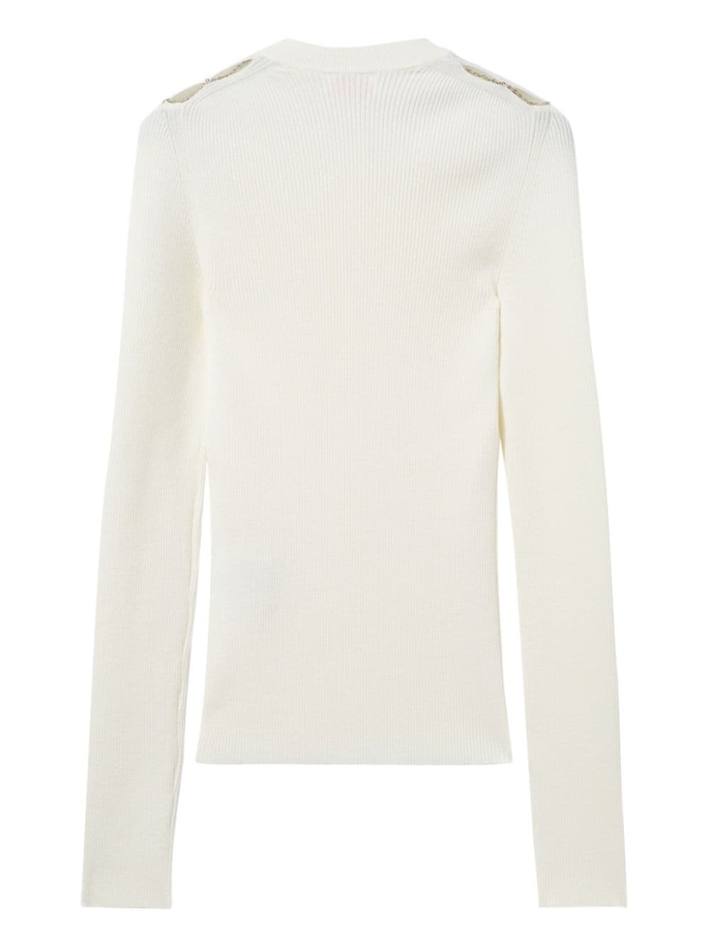 logo-plaque chain-link ribbed top - 2