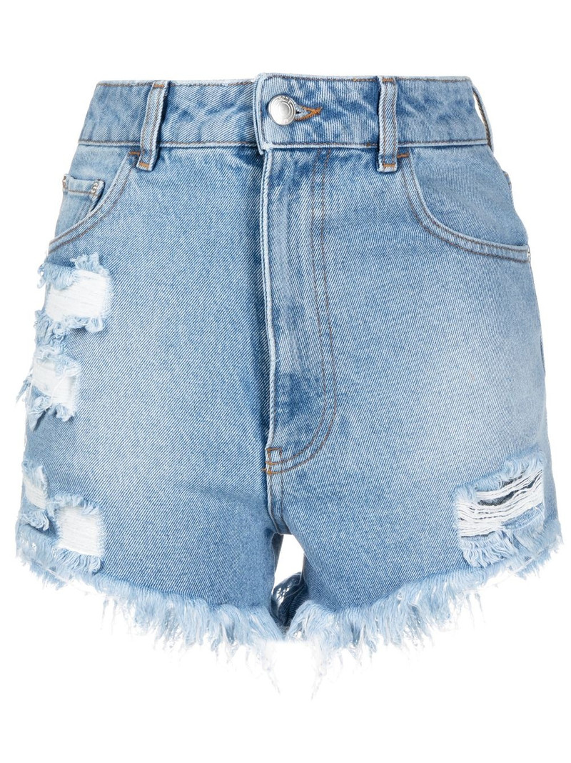ripped denim shorts 1