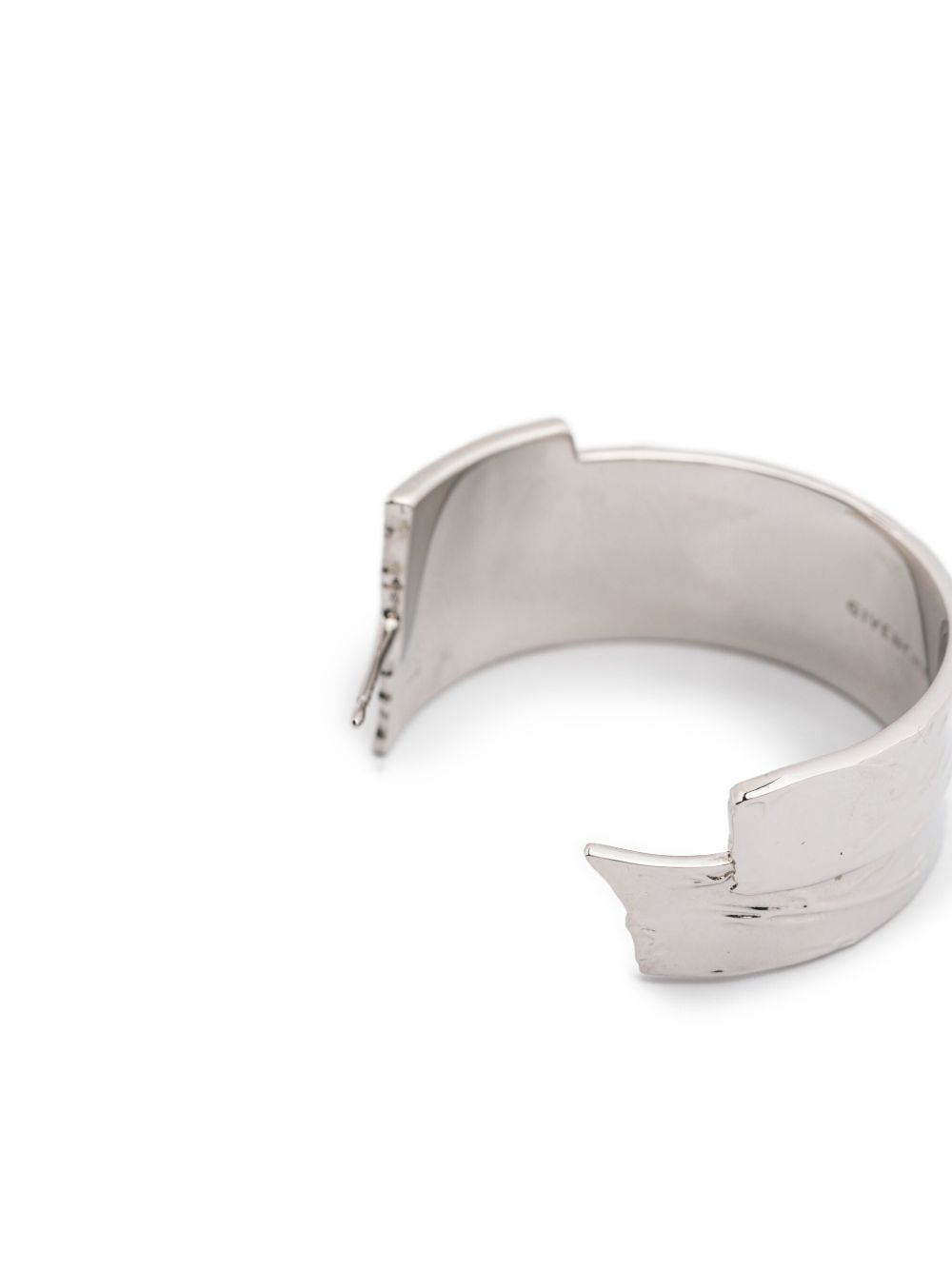 logo-engraved hoop earrings - 3