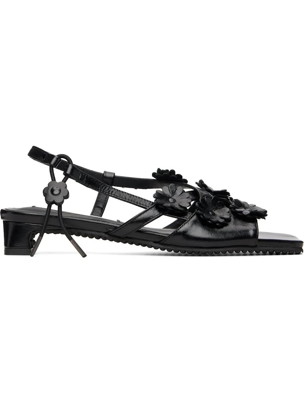 Black CBarna Heeled Sandals - 1