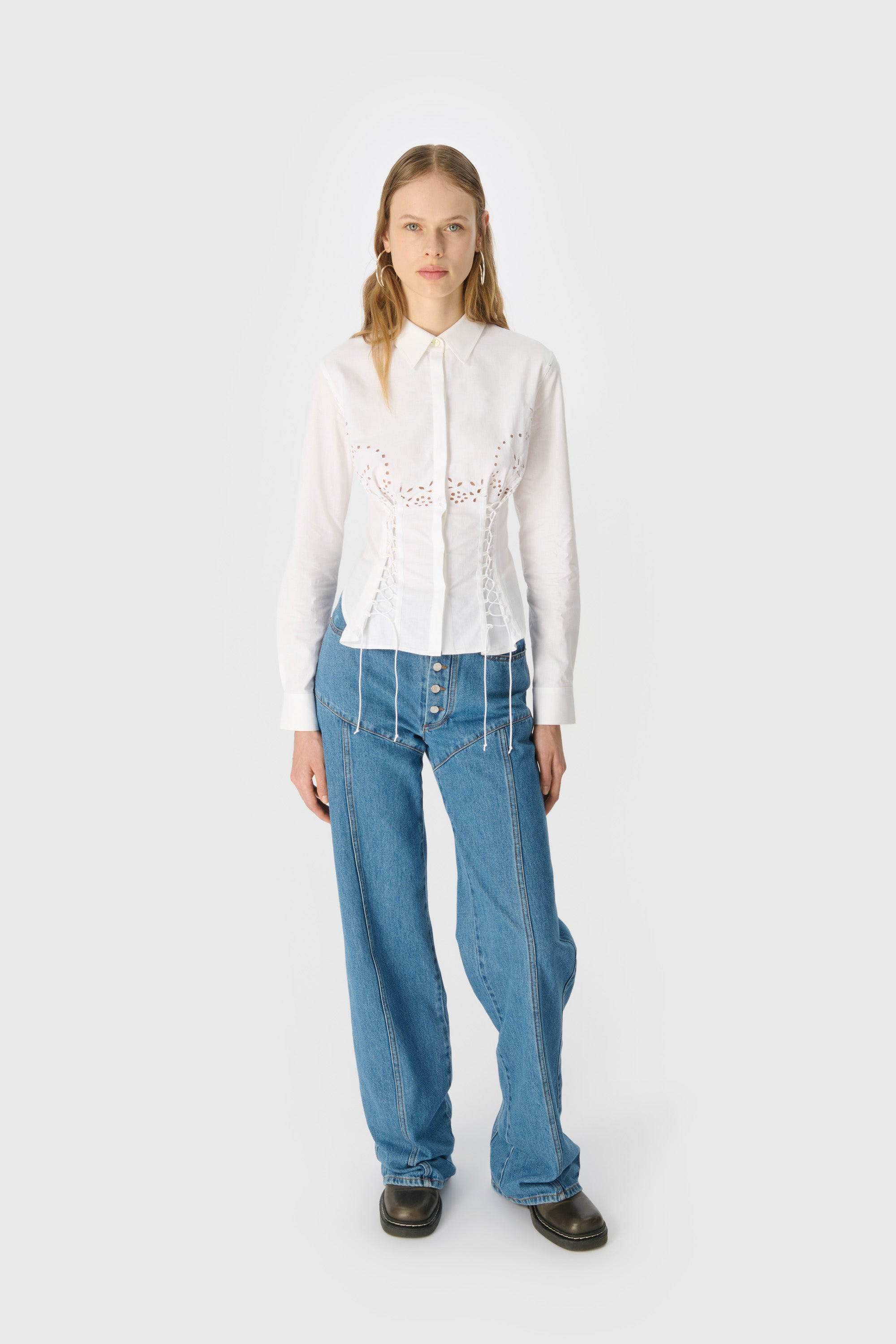 Regenerated Household Linen Corset Shirt - 2