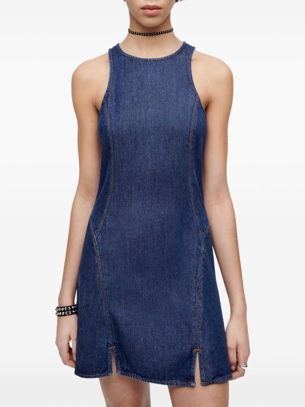 zip-back lyocell dress - 3