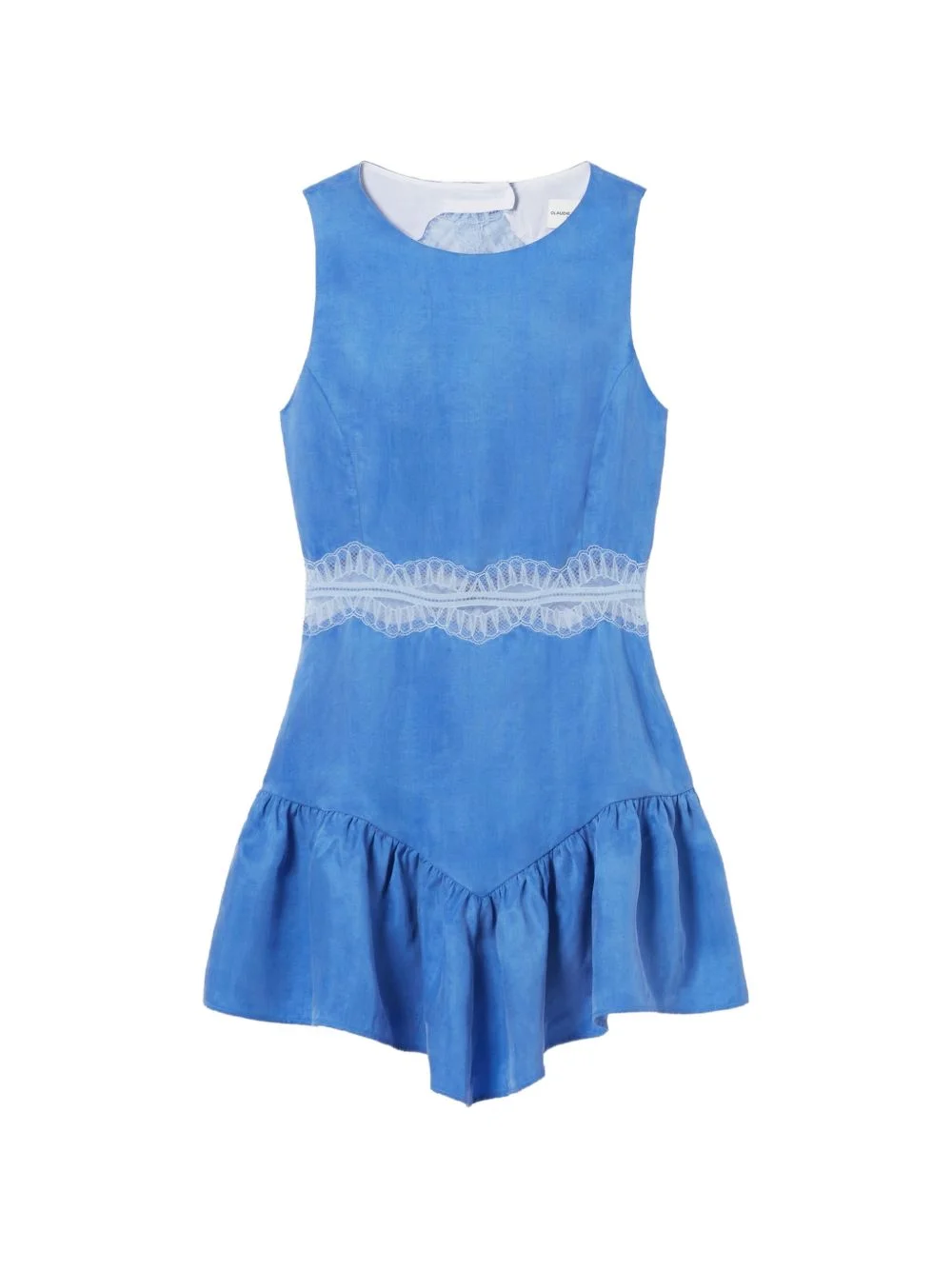 lace ruffle mini dress - 1