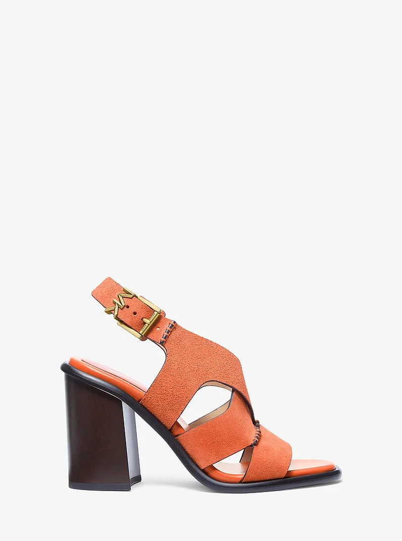 Raven Suede Block Heel Sandal - 1