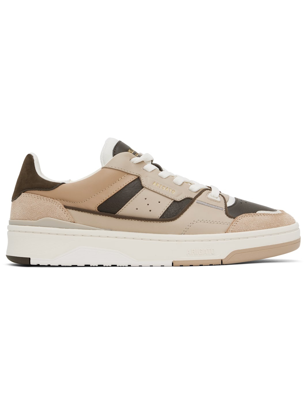 Brown & Taupe Clay Sneakers - 1
