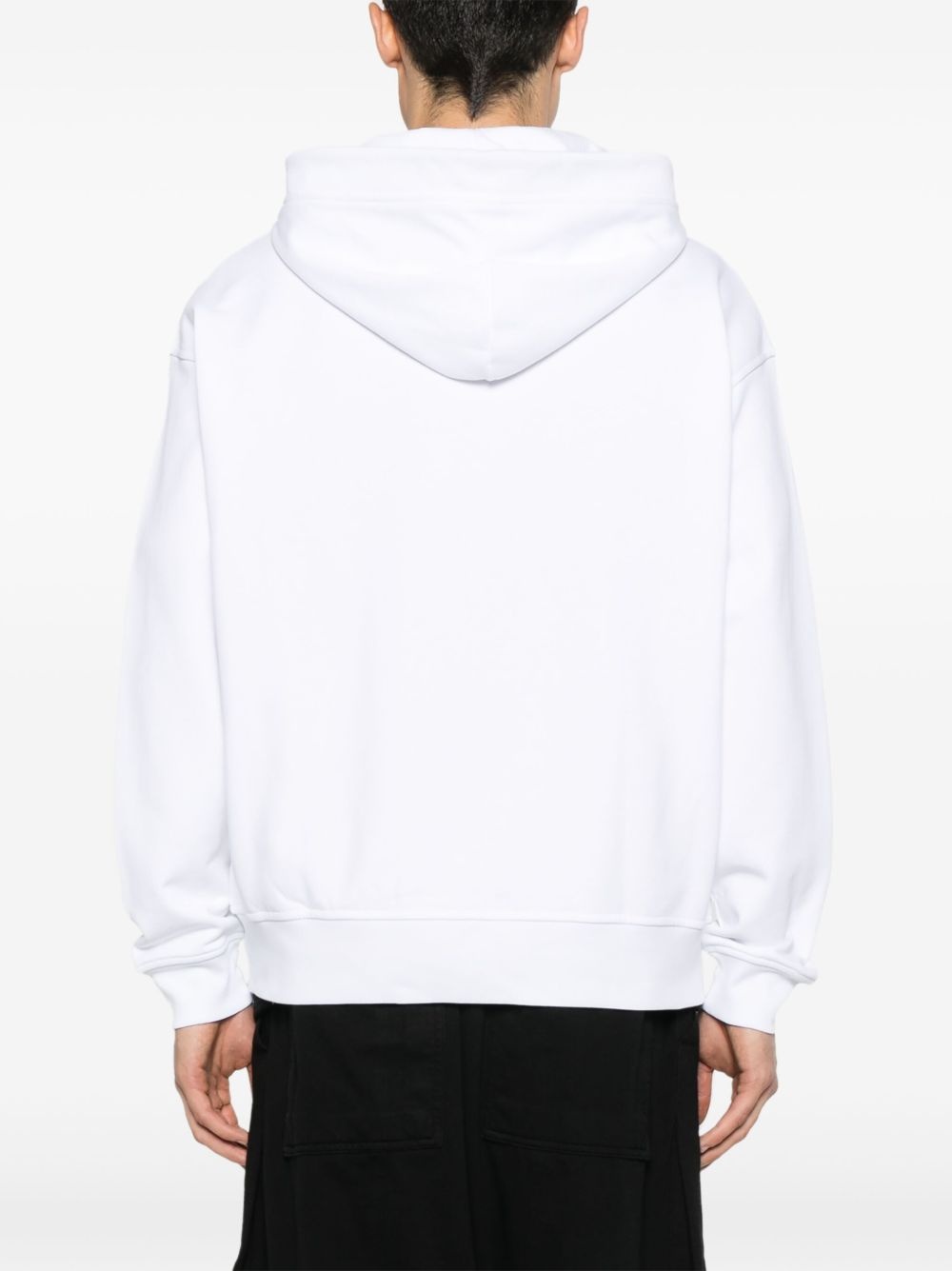 Orb-stencil zip hoodie - 4