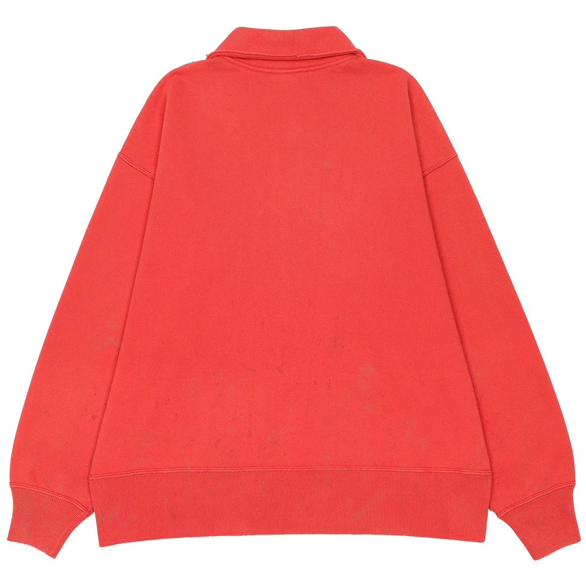 HALF-ZIP SAINT LOGO SWEATSHIRT (RED) - 2