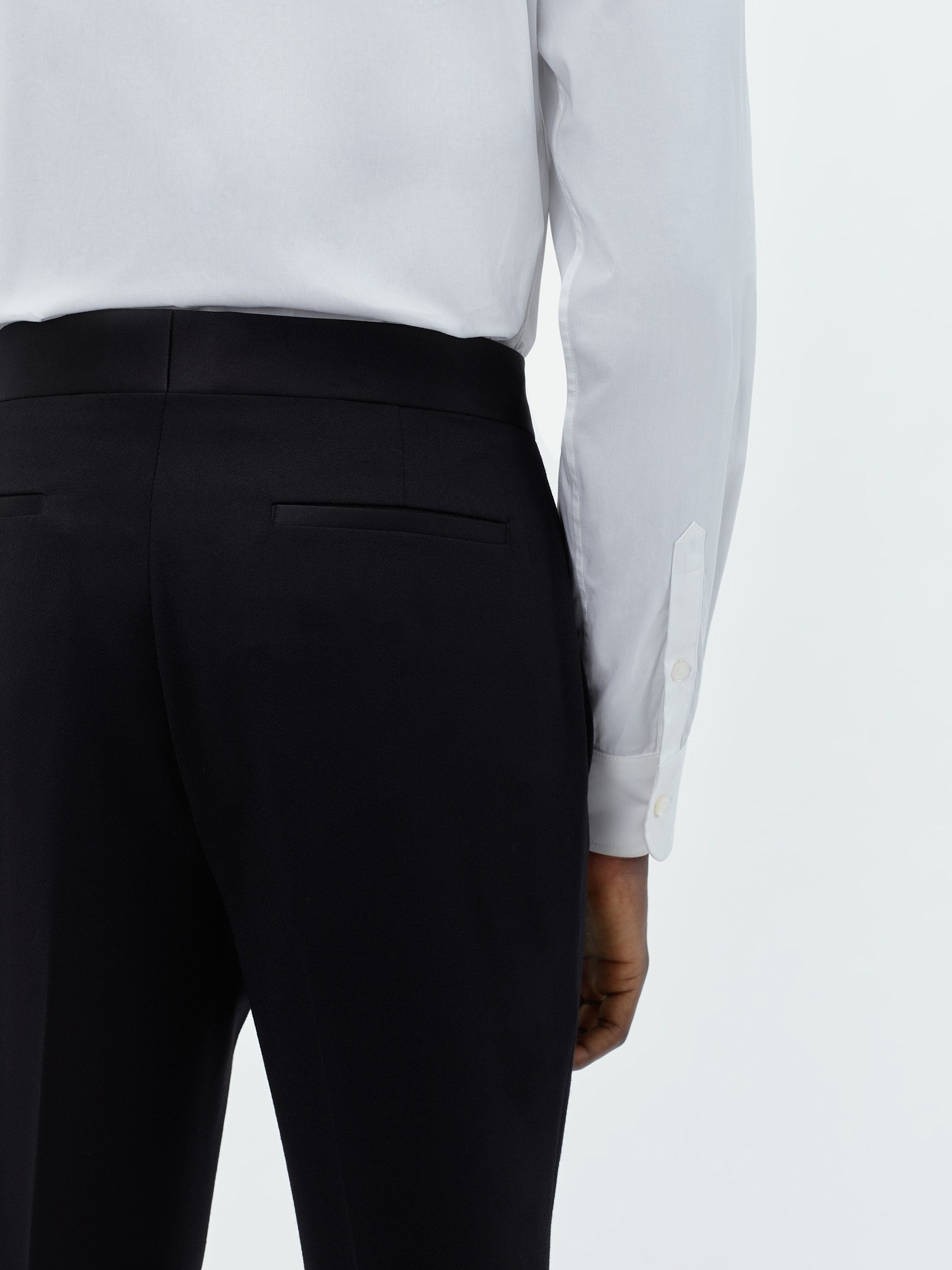 KICK FLARE TUXEDO PANT 34L-BLACK - 8