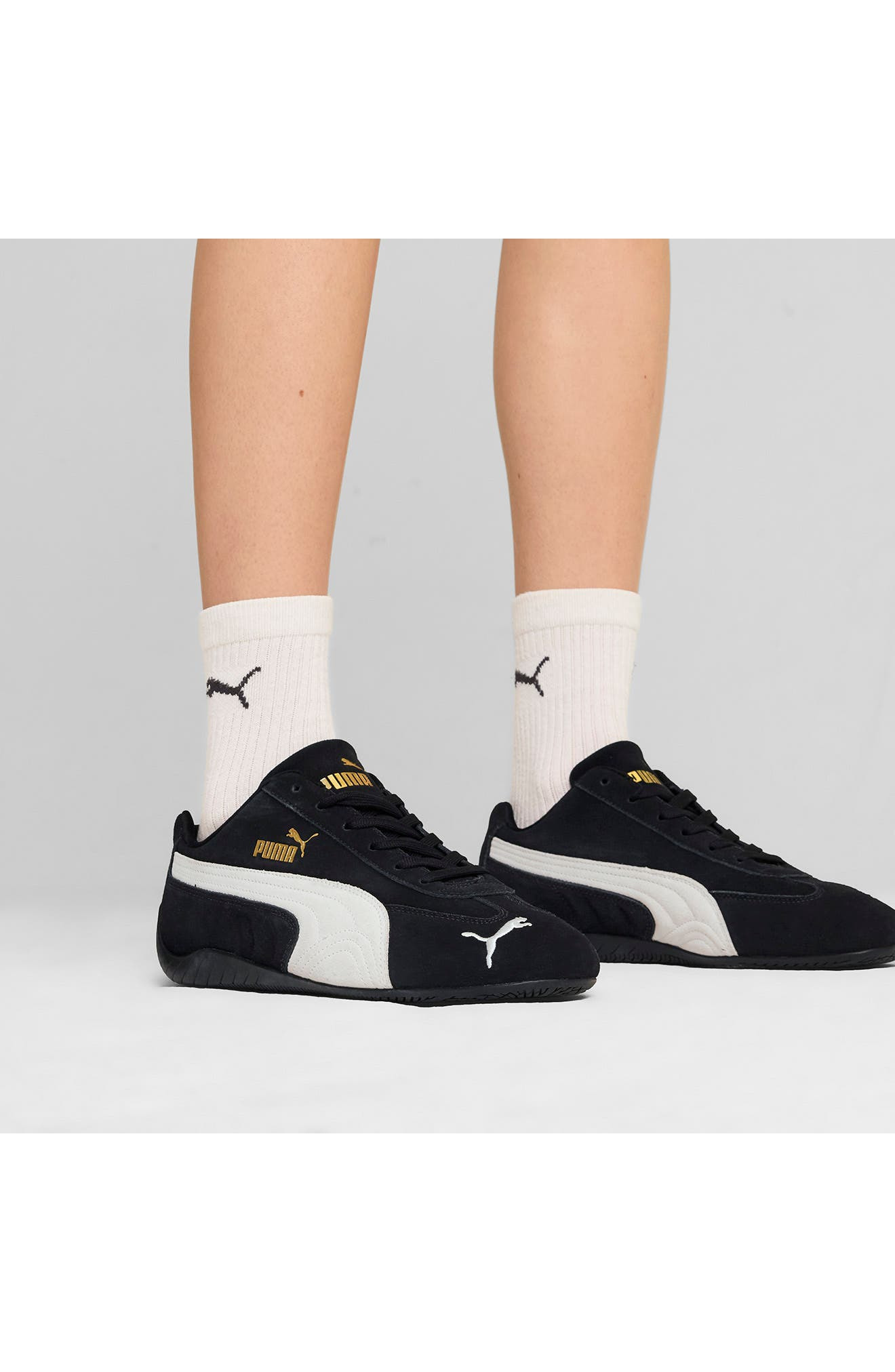 PUMA Speedcat OG Sneaker in Puma Black-Puma White at Nordstrom - 2
