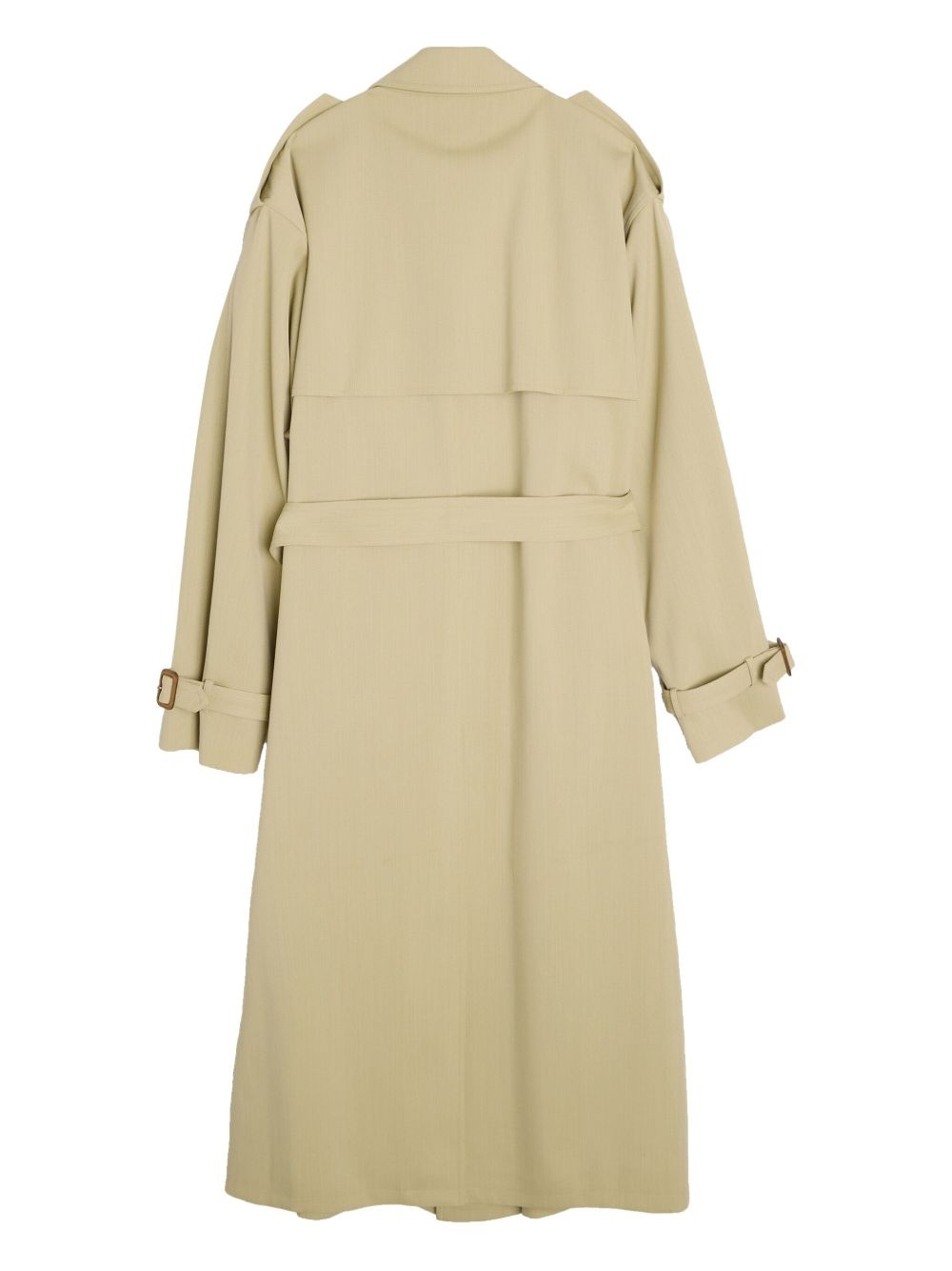 wool trench coat - 2