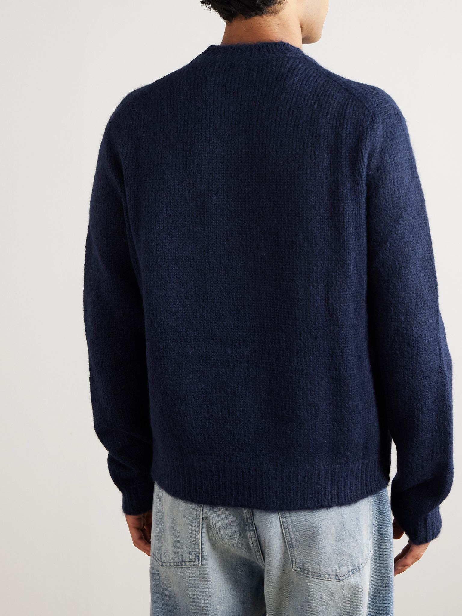 Alpaca-Blend Sweater Navy - 4