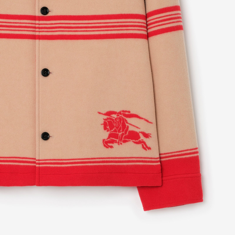 Burberry Striped Wool Nylon Jacket outlook