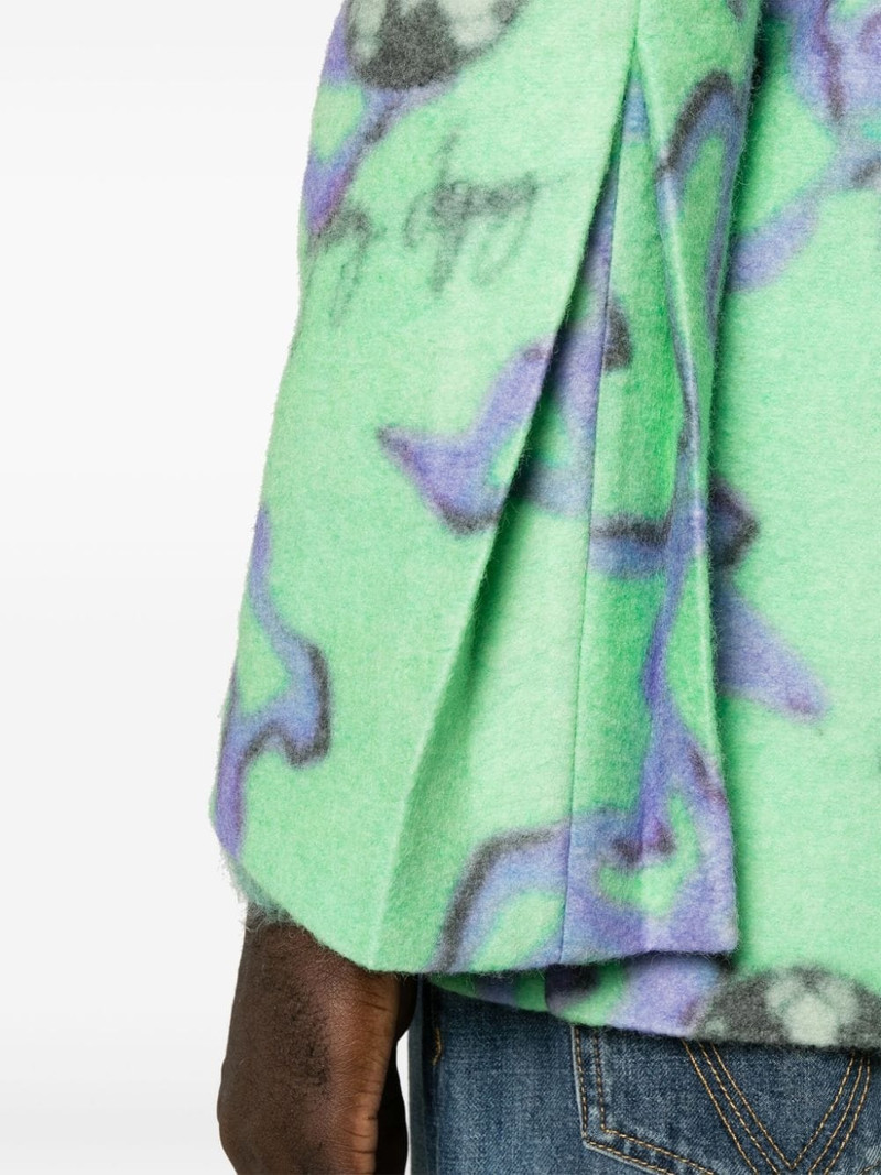 zebra-print double-breasted blazer 5