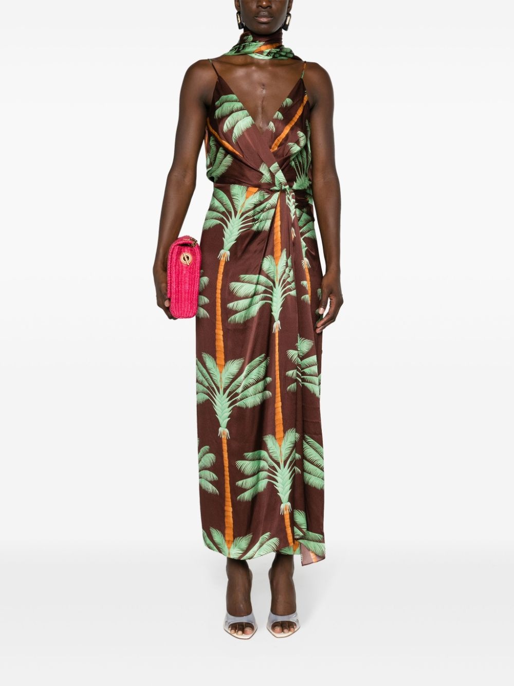 Song Of The Condor silk jacquard maxi dress - 2