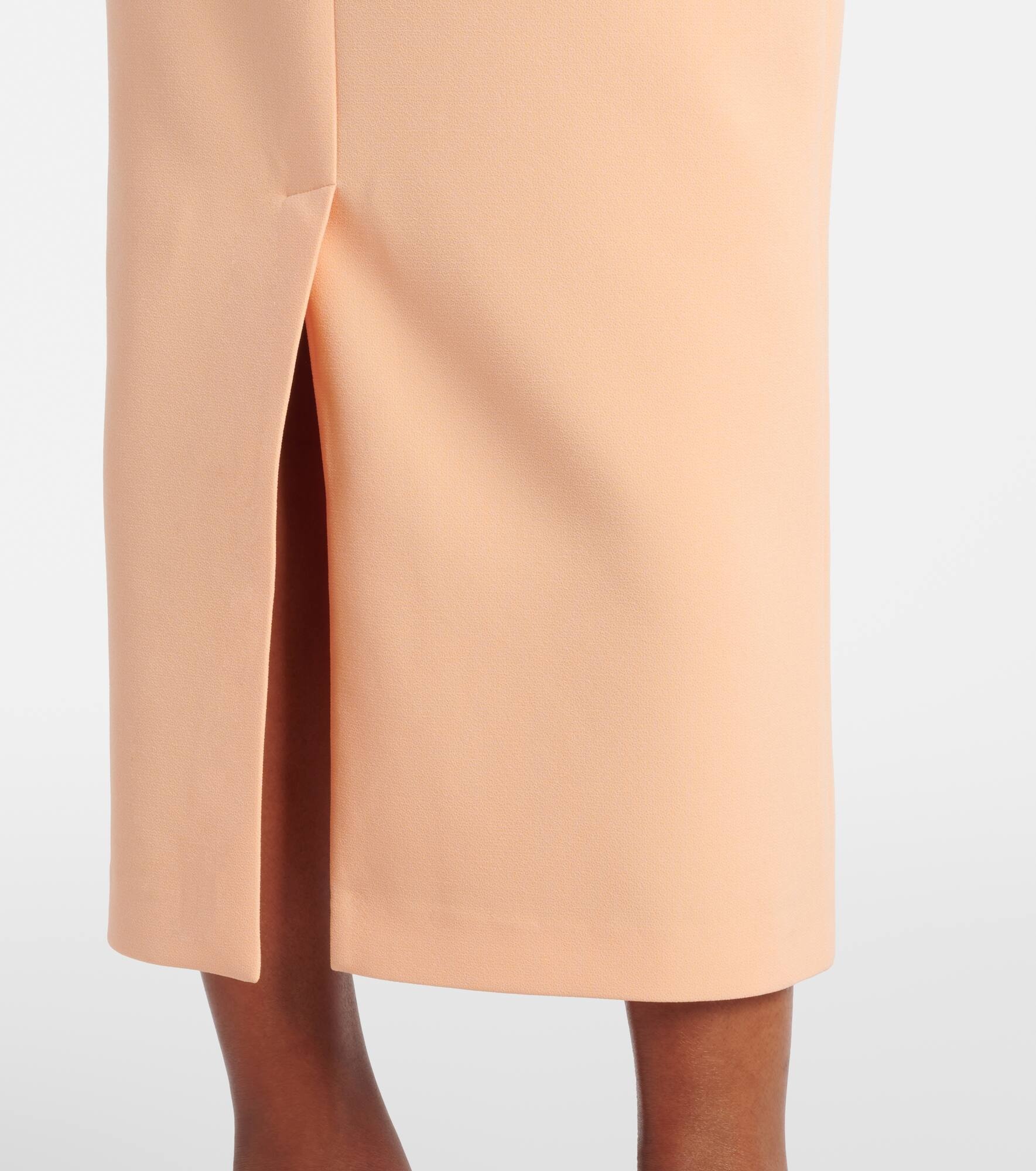 Off-shoulder crêpe midi dress - 5