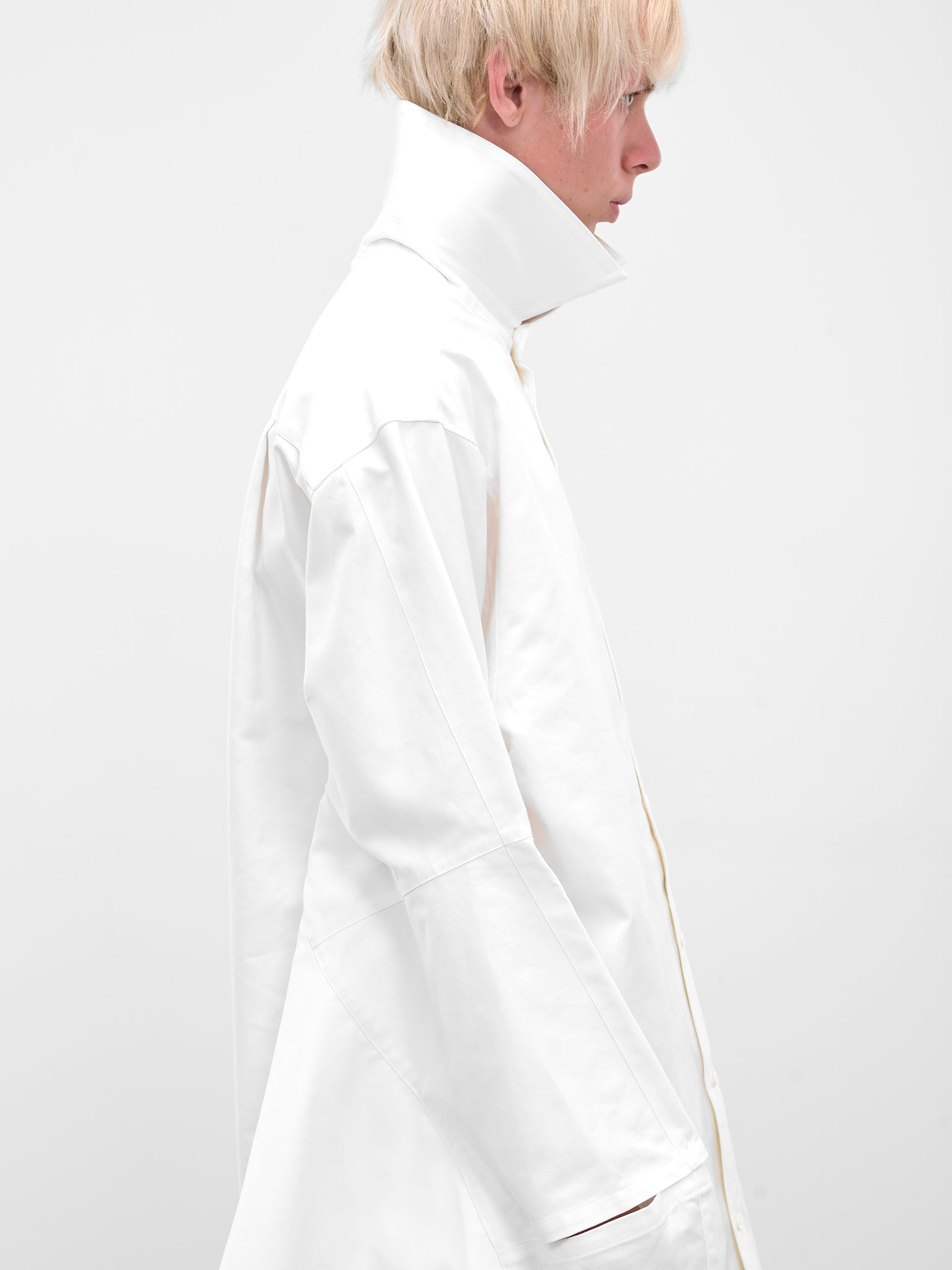 White Wing Button-Up Shirt - 4