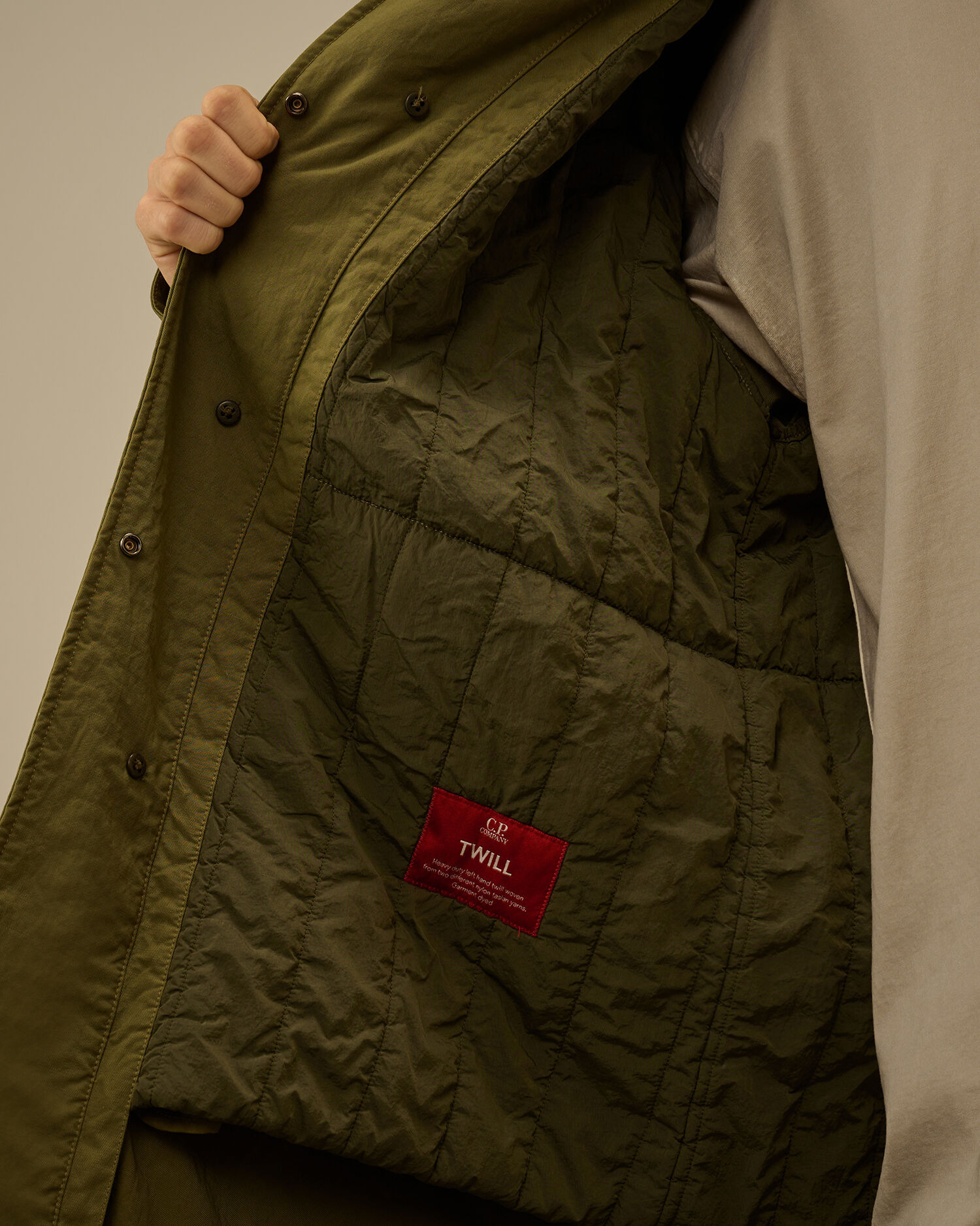 Twill Fishtail Padded Coat - 7