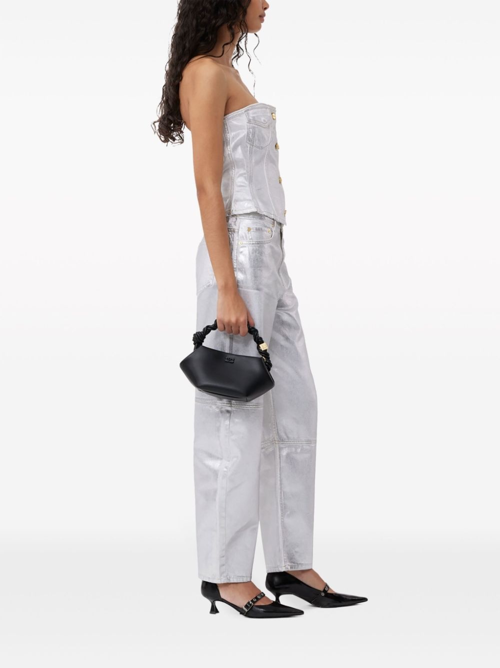 Bou logo-embossed tote bag - 5