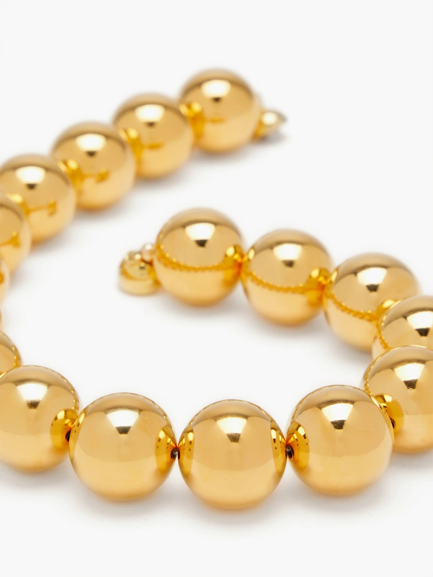 Perriand beaded 18kt gold-vermeil choker - 4