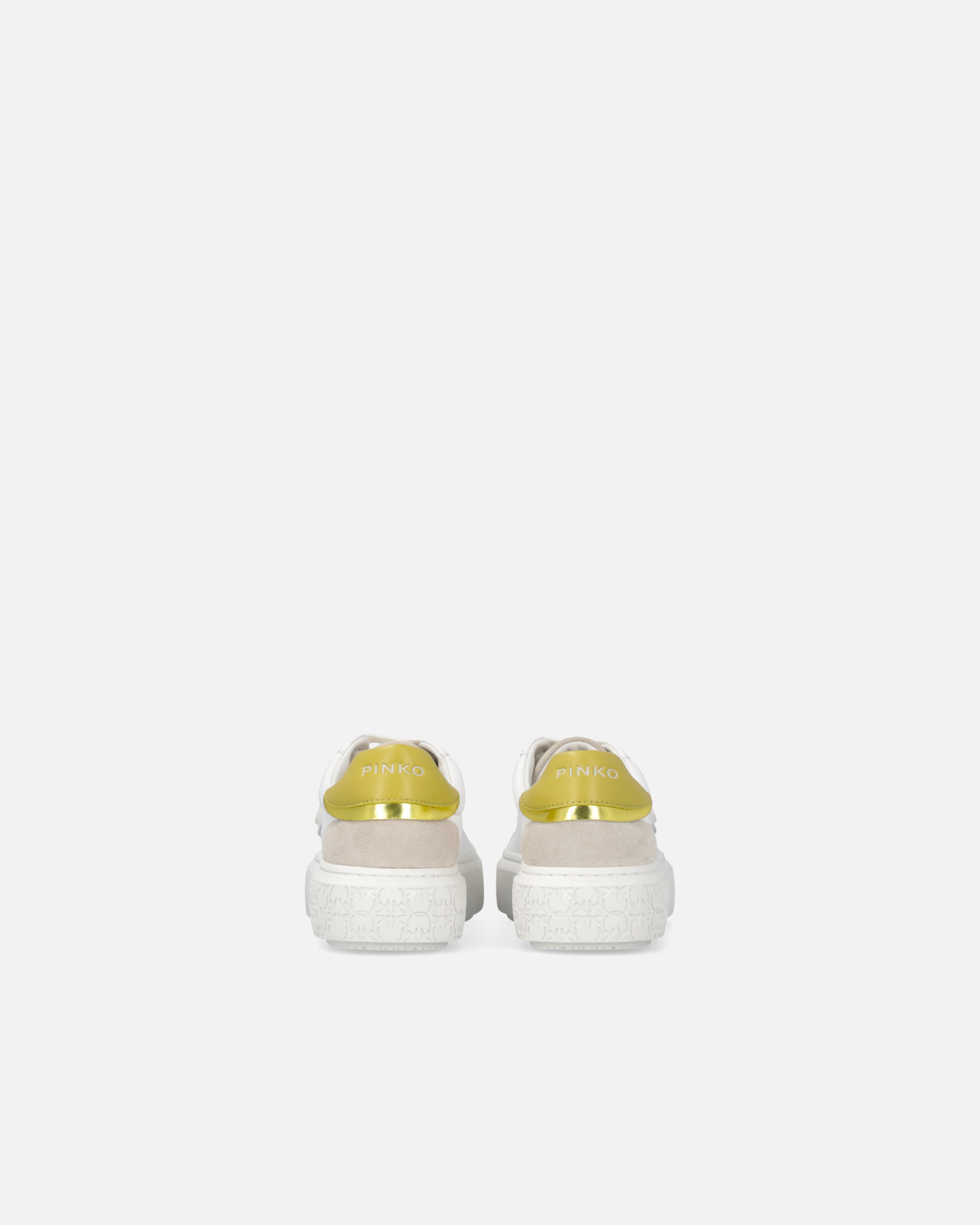 PINKO SNEAKERS WITH PLATFORM SOLE AND COLORED HEEL | REVERSIBLE