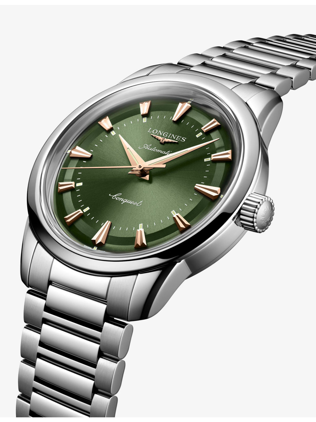 L1.649.4.02.6 Conquest Heritage Stainless-Steel Automatic Watch - 3