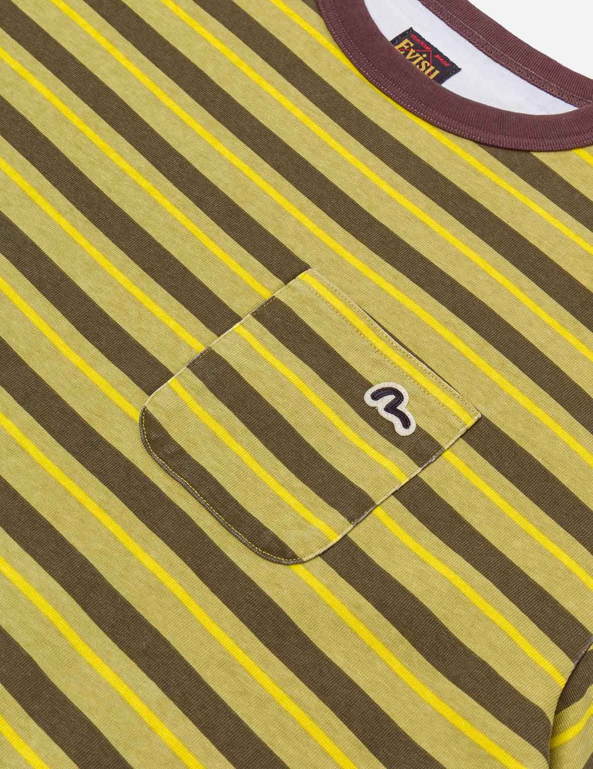 Seagull Appliqué Relax Fit Stripe T-Shirt - 4